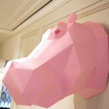 Jouets éducatifs tête de cerf hippopotame