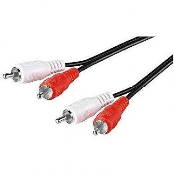 Goobay 50028 Audio-Video-Kabel 2 x Cinchstecker auf 2 x Cinchstecker
