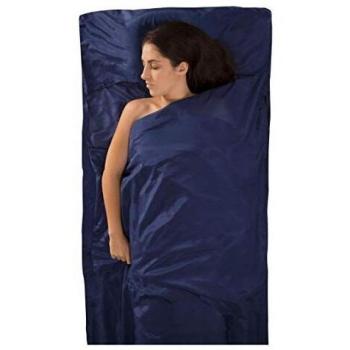 Sea to Summit Reise-Innenfutter, Premium-Mischgewebe, Seide/Baumwolle, mit Kissenbezug, Herren, 312-Navy Blue