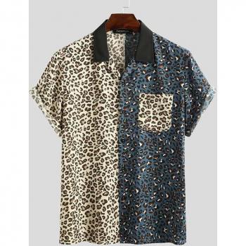 Casual Leopard Graphic Shirt