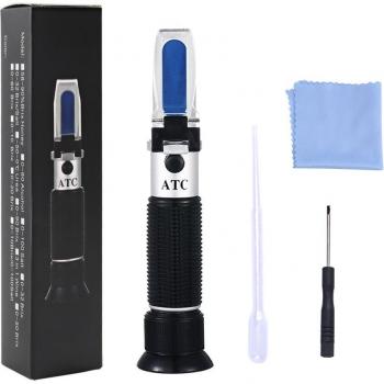 Salzgehalts-ATC-Refraktometer Handheld – Aquarium 0‑100 % (SG 1,000–1,070)