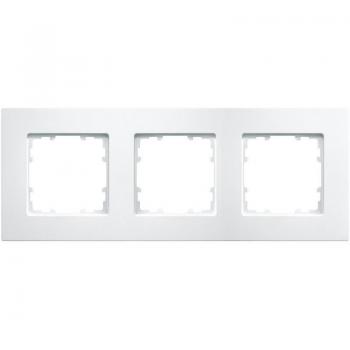 Marco 3 elementos 232x90mm en blanco polar | Siemens Delta MIRO 5TG11130WH