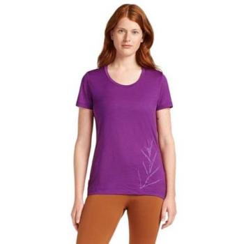 Icebreaker Merino 150 Tech Lite Scoop Tee Damen lila Größe L