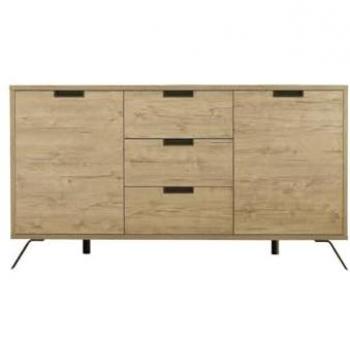 Bobochic Vaisselier 2 portes et 3 tiroirs effet bois