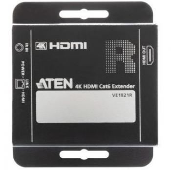 Extensor Audio/Video 4K de ATEN con Conector HDMI/CAT6 (VE1821‑AT‑G)