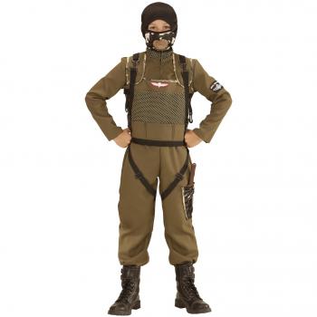 COSTUME DA PARACADUTISTA WIDMANN WDM49448 DELLE FORZE SPECIALI PER RAGAZZI, VERDE, TAGLIA S