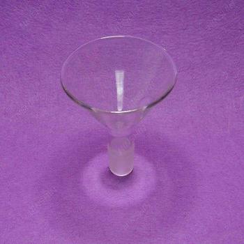 Embudo de Vidrio, 70MM, Tamaño 24/29, Adecuado para Usos con Polvos en Laboratorios