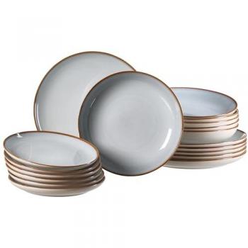 Ritzenhoff & Breker Kombiservice Portofino Teller-Set 18er Set (18-tlg), Steinzeug