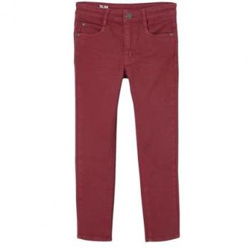 VERTBAUDET Tomato Red Slim Leg Boys' Trousers 9/10Y