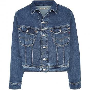 Replay Stylish Blue Denim Jacket for Men, Size M