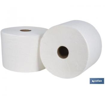 Papel Secamanos Premium 20 g/m² – Bobina Cofan 250 m, Ancho 0,23 cm