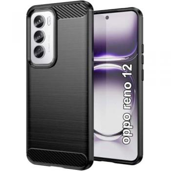 Carcasa Flexible Carbon Black Oppo Reno 12 5G