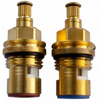 Oracstar Glandes de tête en céramique pour robinet (Pack de 2) 8mm x 12mm or