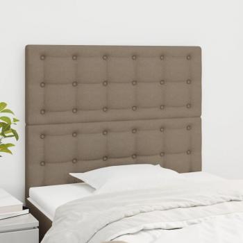 VIDAXL Testiera 2 pz Tortora 80x5x78/88 cm in Tessuto  36231
