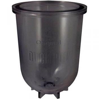Pot en plastique noir avec couvercle pour filtre à fioul