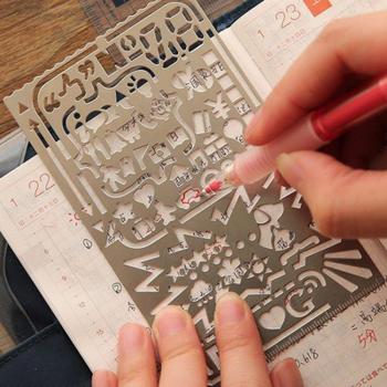 Hollow Steel Alphabet & Numeric Stencil