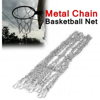 Rust-Proof Basketball Chain Net 12 Loops Zinc Steel Heavy-Duty