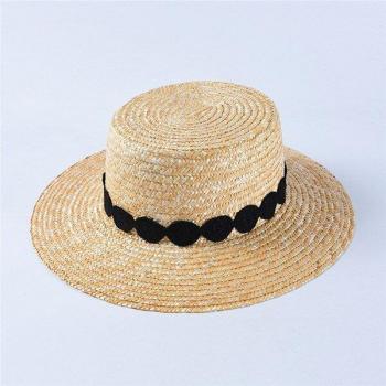 Natural Wheat Straw Wide Brim Sun Hat