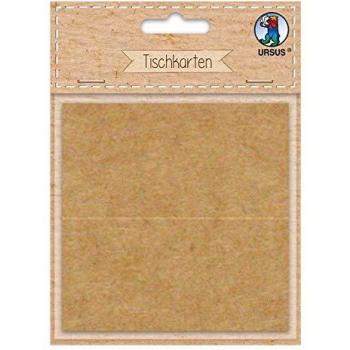 Kraftkarton Tischkarten, 200 g/qm, 12 Stück