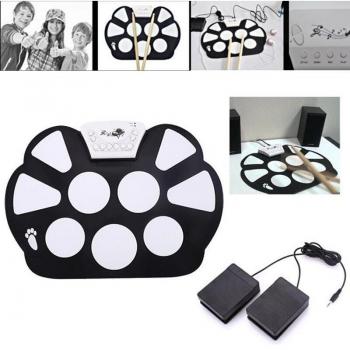 6Pcs Portable Electronic Drum Set for Kids