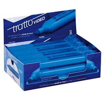 Fila Evidenziatore Tratto Video Azzurro 12 Pz