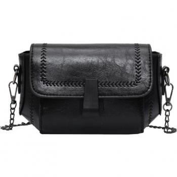 Bolso de Hombro Vintage de Color Liso