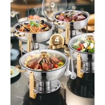 Set Buffet Vevor 4.5 Cuartos Dorado