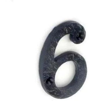 Black Metal Door Sign with Antique Finish, Style No. 8