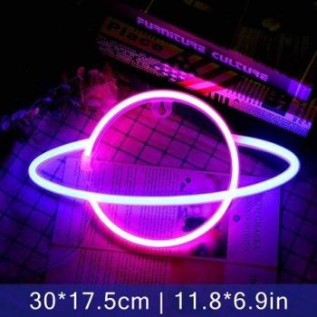 Luz de neón Planet para sala de estar