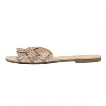 Tacones Abiertos ONLFELI-5 en Tonalidad Oro Rosa