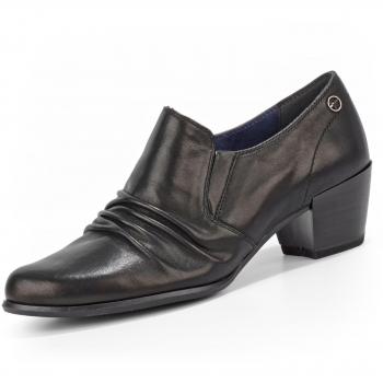 Schlupf-Schuhe Tamaris 24408‑21 – Black, 5 cm Blockabsatz, modisch für Damen