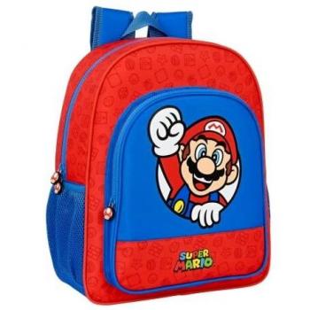 Mochila Junior Super Mario 32X38X12Cm