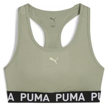 Brassière Puma 4KEEPS Élasticité Vert-Noir M