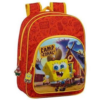 Safta Mochila Bob Esponja adaptable a carro Naranja/Amarillo