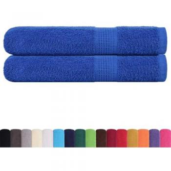 Sauna Towels 2 pcs Blue 80x200 cm 360 gsm 100% Cotton