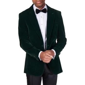 Men’s Green Velvet Smoking Suit – XPOSED 38