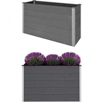 VidaXL Garden Raised Bed WPC 59.1x19.7x35.8 Gray