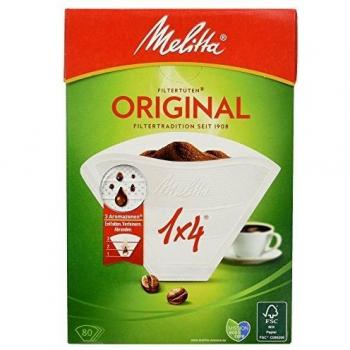 Melitta 80 Count Original Coffee Filters 1x4 White