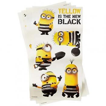 Despicable Me 3 stickers Muraux Moi, Moche Et Méchant 17 pièces couleur jaune noir
