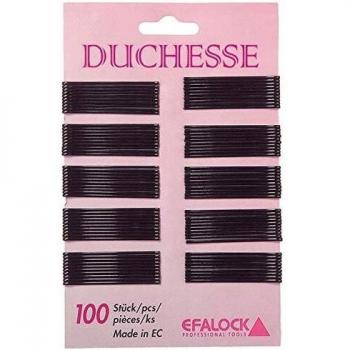 Goldene Efalock Professional Duchesse Haarklammer, 7 cm lang, Packung mit 100 Stück