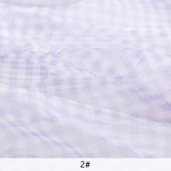Dentelle à Carreaux Tulle Transparent Fournitures Décoratives de Mariage et d'Événement 45*135cm TJ1178