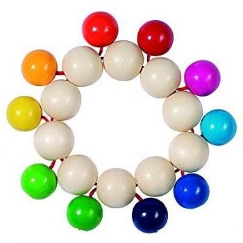 Hochet Heimess Demi-cercle Perles et 2 Anneaux