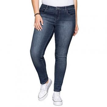 Sheego Schmale Jeans im Curvy-Schnitt SUSANNE, dunkelblau Denim, Gr.80