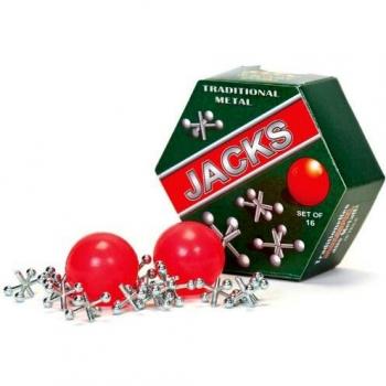 New Osselets Traditional Metal Jacks Set Of 16