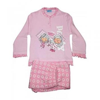 Pigiama maglietta e pantalone bimba gary rosa 4a