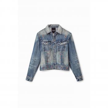 Blusa Chaqueta de Algodón Desigual con Tachuelas Johnson Hartig