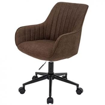 MARRON Chair HWC‑J62 – Chaise de Bureau à Accoudoirs Pivotants
