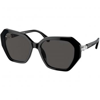 Swarovski SK6017F 57 Svarta Solglasögon Kvinna Asiatisk Passform