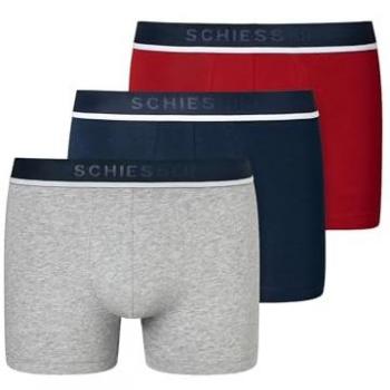 Schiesser Herren Boxershorts 3er-Pack aus Bio-Baumwolle, Größe XXL, Mehrfarbig