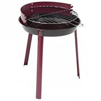 Patio Barbecue Round Grill, Landmann – 34.5 cm, Black Chrome‑Plated